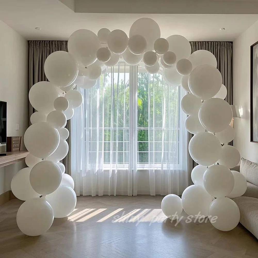 5-36inch Matte White Balloons Different Sizes of Balloons for Balloon Garland or Balloon Arch as Birthday Party Decoration