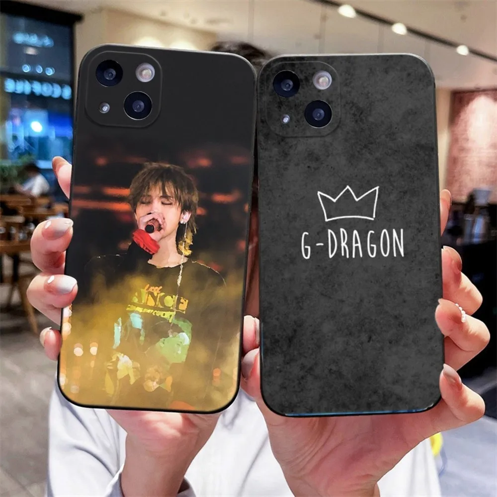 

Kpop Singer G-DRAGON Phone Case For iPhone 14,13,12 Mini 11 Pro XR,X,XS,MAX 6S,7,8 Plus Silicone Cover Soft black