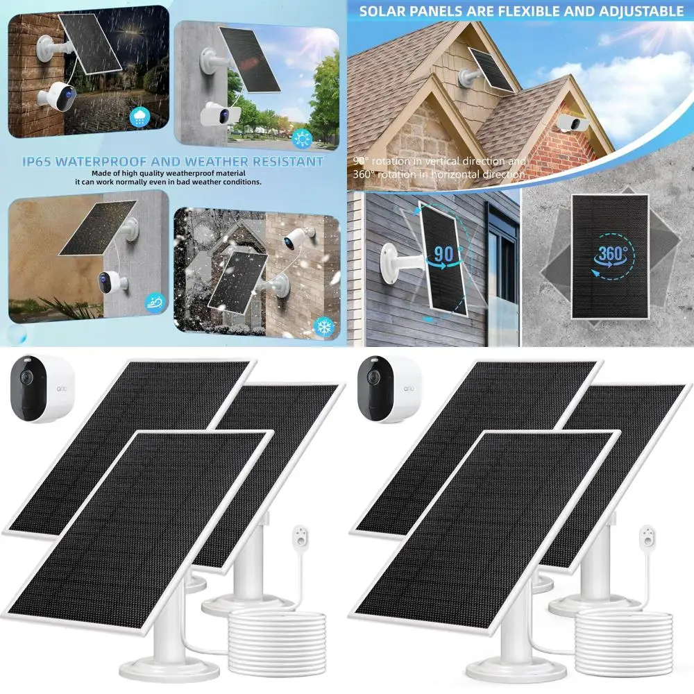 

Солнечная панель 6В 4.5Вт для постоянного наружного электроснабжения - магнитное соединение, комплект из 3 штук