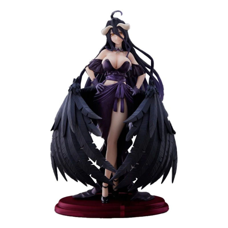 

20cm Original Taito Overlord Albedo Black Dress PVC Anime Character Model Doll Collectibles Desktop Decoration Boys Toys