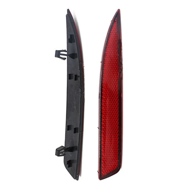 

For Vw Scirocco R R-Line 2011-2015 Rear Bumper Warning Light Strip Reflector Cover 1 Pair 1K8945105B 1K8945106B