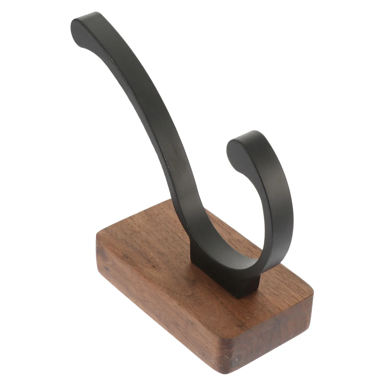 

Wall Mounted Hooks Bathrobe Rack Walnut Wood Non Drilling Home Storage Hanger Bathroom Hook Practical Use Long