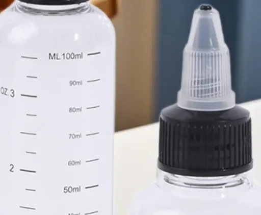 30ml-250ml Plastic PET Liquid Capacity Dropper Bottles Pigment Ink Containers