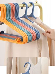 Thick Non-trace Plastic Coat Hanger Solid Clothes Hanging Wholesale High-light Clothing Store Household Non-slip Clothes Brace