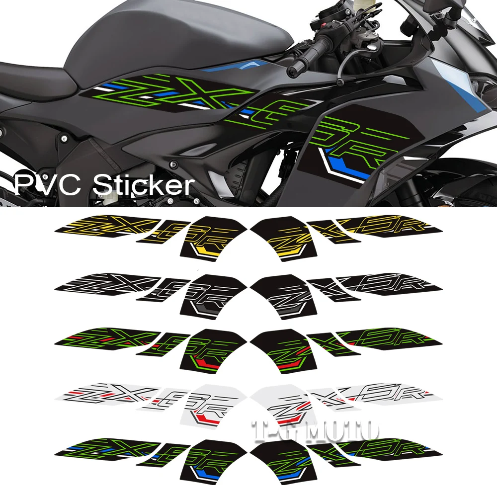 

Наклейки для мотоциклов ZX-6R ZX6R ZX 6R, водонепроницаемые, для переднего ветрового стекла, бака, обтекателей кузова.