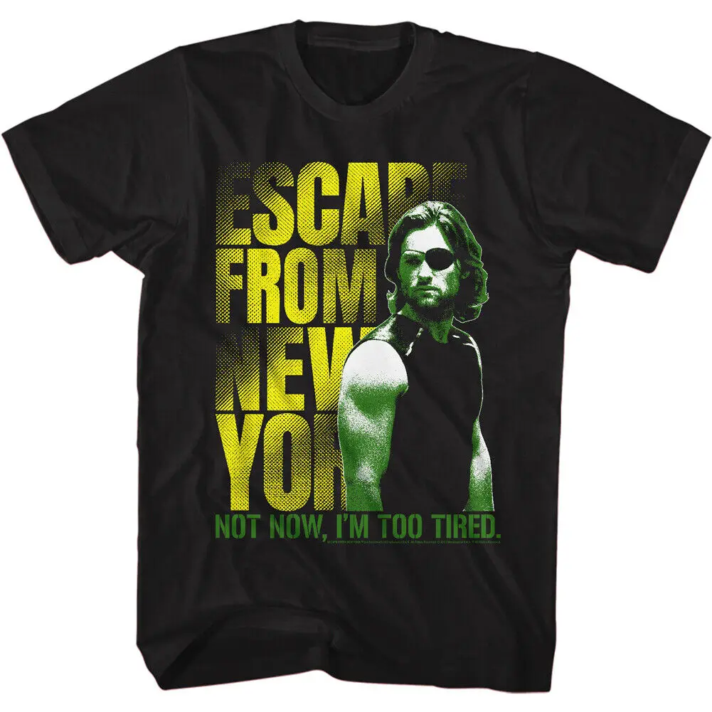 

Escape From New York T-Shirt Movie Not Too Old Adult New Black Cotton