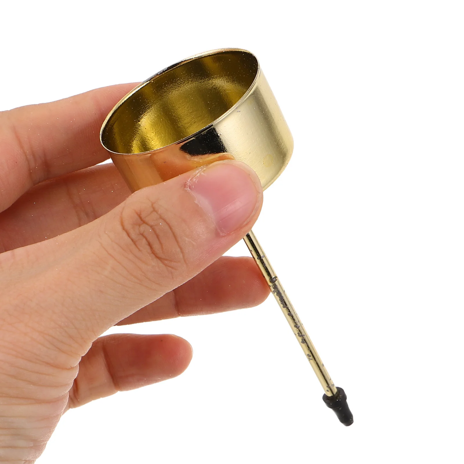 

10pcs Christmas Holders Metal Candlestick Cup With Spike Base For Festival Home Party Wedding Decor Iron Taper Holder