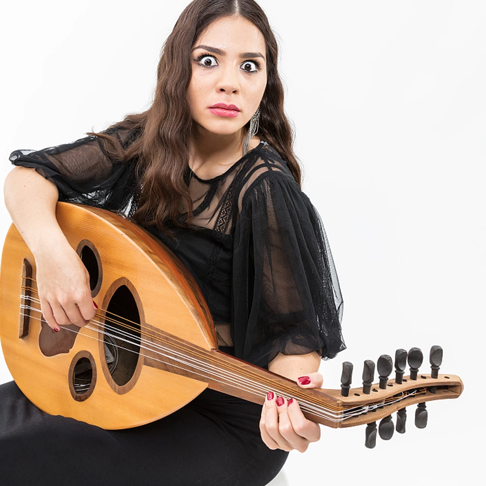 12 قطعة قطع غيار الغيتار الصوتي ضبط أوتاد الأبنوس الكمان السرج آلة موسيقية