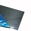 1pcs 15x300mm 3K High Hardness Carbon Fiber sheets 100% Pure Carbon Panel Board 0.5mm-5mm Thickness Carbon fiber model material