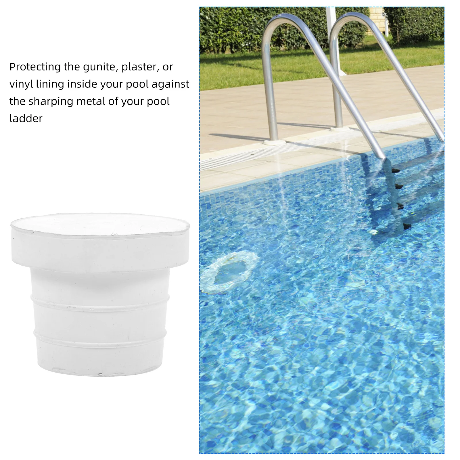 Pool Ladder Rubber Plug Replacement Bumper Leak-Proof Durable Safety Guard Stopper Swimming Pool Parts Accessory