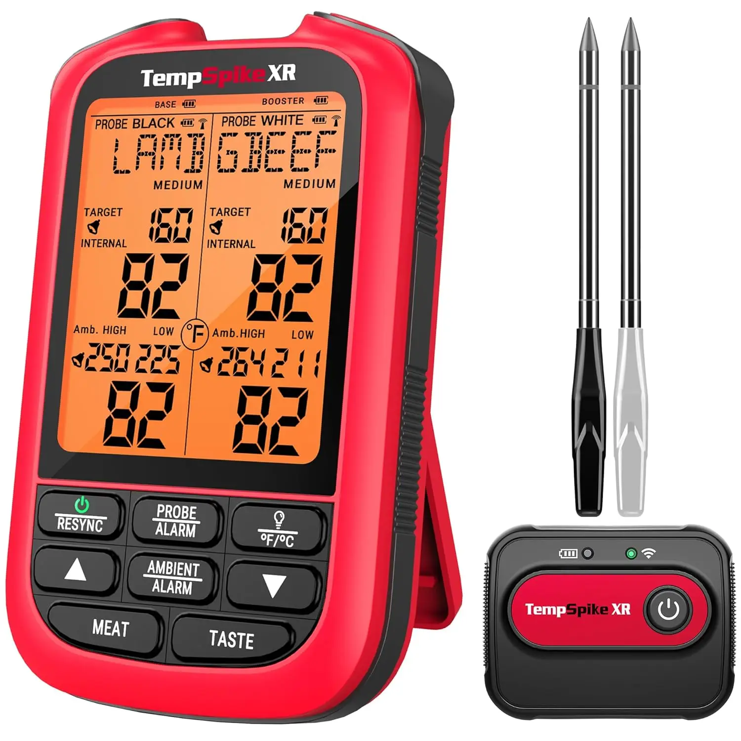 

Wireless Meat Thermometer with 2 Probes, 2000FT Range for Grilling, Smoking, BBQ and Kitchen Cooking