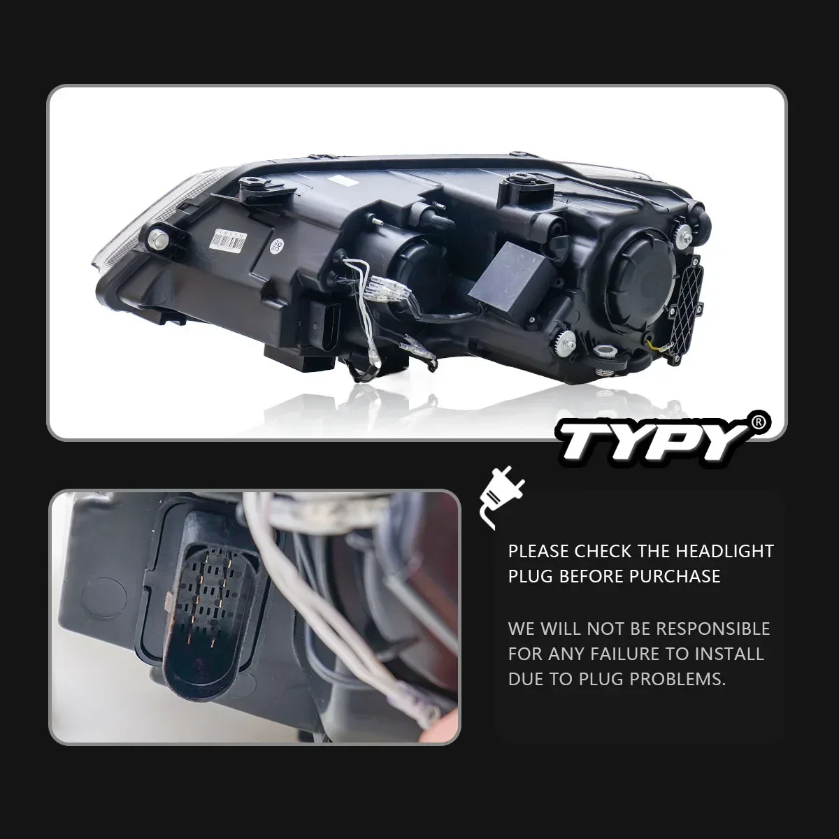 

TYPY Car For VW Sagitar Headlight 2012-2018 Upgrade Modified to New DRL Dynamic Turn Signal LED Headlight Auto Accessories