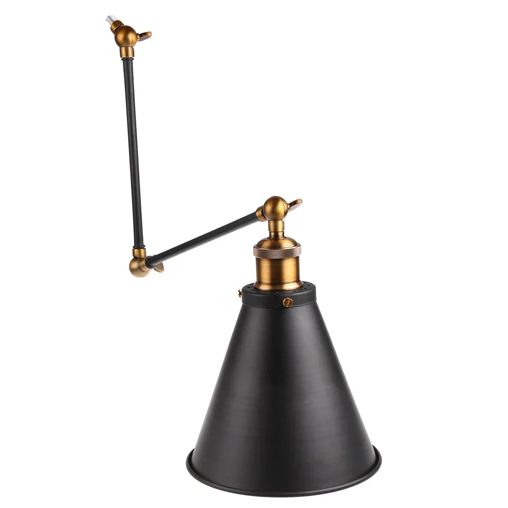 E27 Base Retro Loft Industrial LED Vintage Wall Lamp light Wall Sconce Adjustable Handle Metal Rustic Loft Light Sconce Fixtures