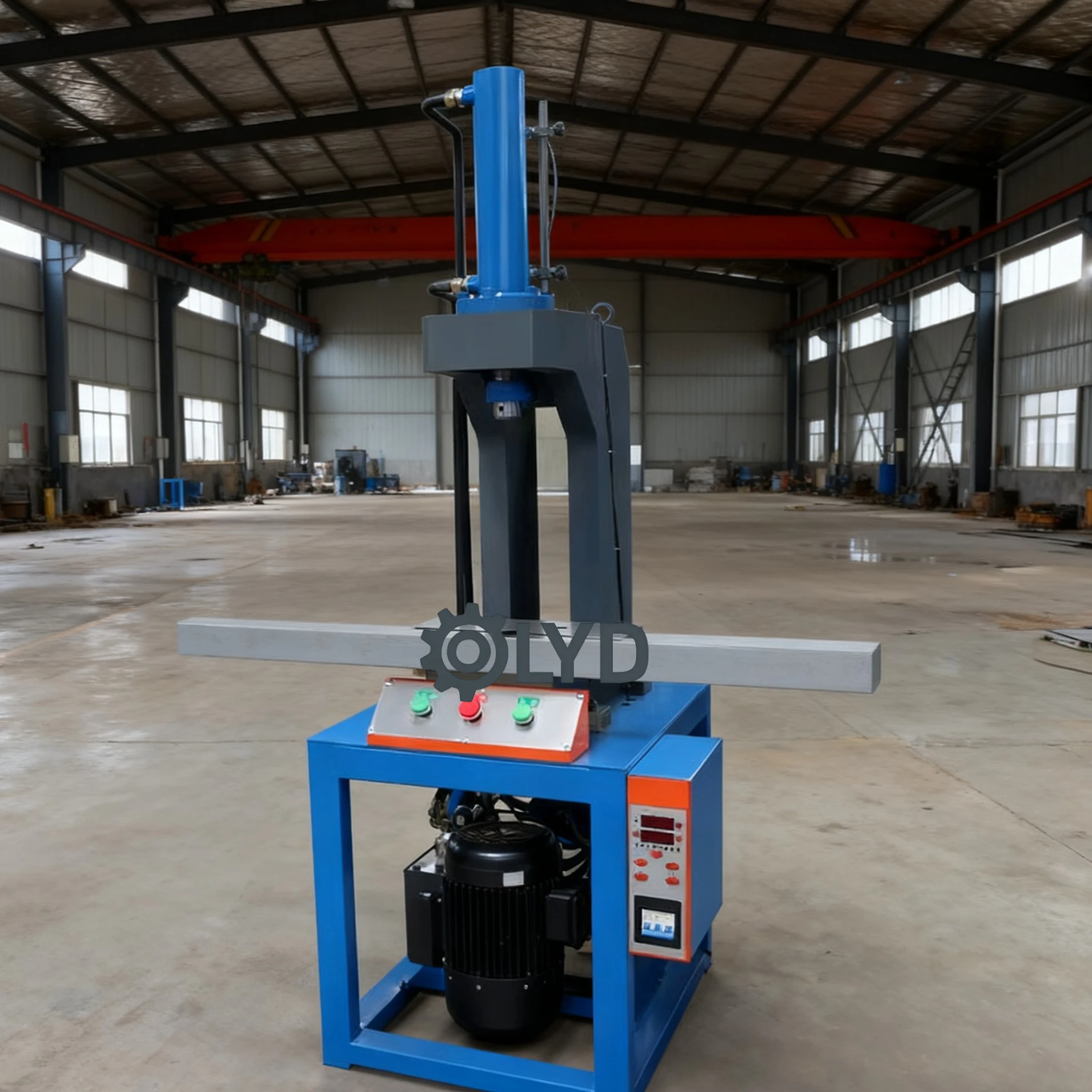 CIF Price Small fast and slow speed function vane pump PLC multi-function single column hydraulic press