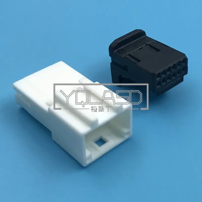 1 Set 12 Way 90980-12222 Auto Electric Wire Connector AC Assembly 1318774-2 1473407-1 Black Car Unseal Plug With Terminals 12222