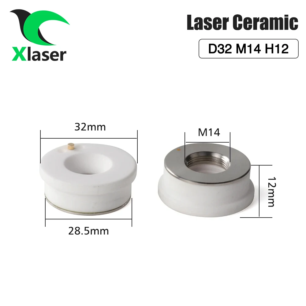 Imagem -05 - Cabeça de Corte Cerâmica Xlaser Peças do Suporte do Bocal para Precitec Wsx Raytools kt b2 Con D28 D32 mm Corpo Cerâmico