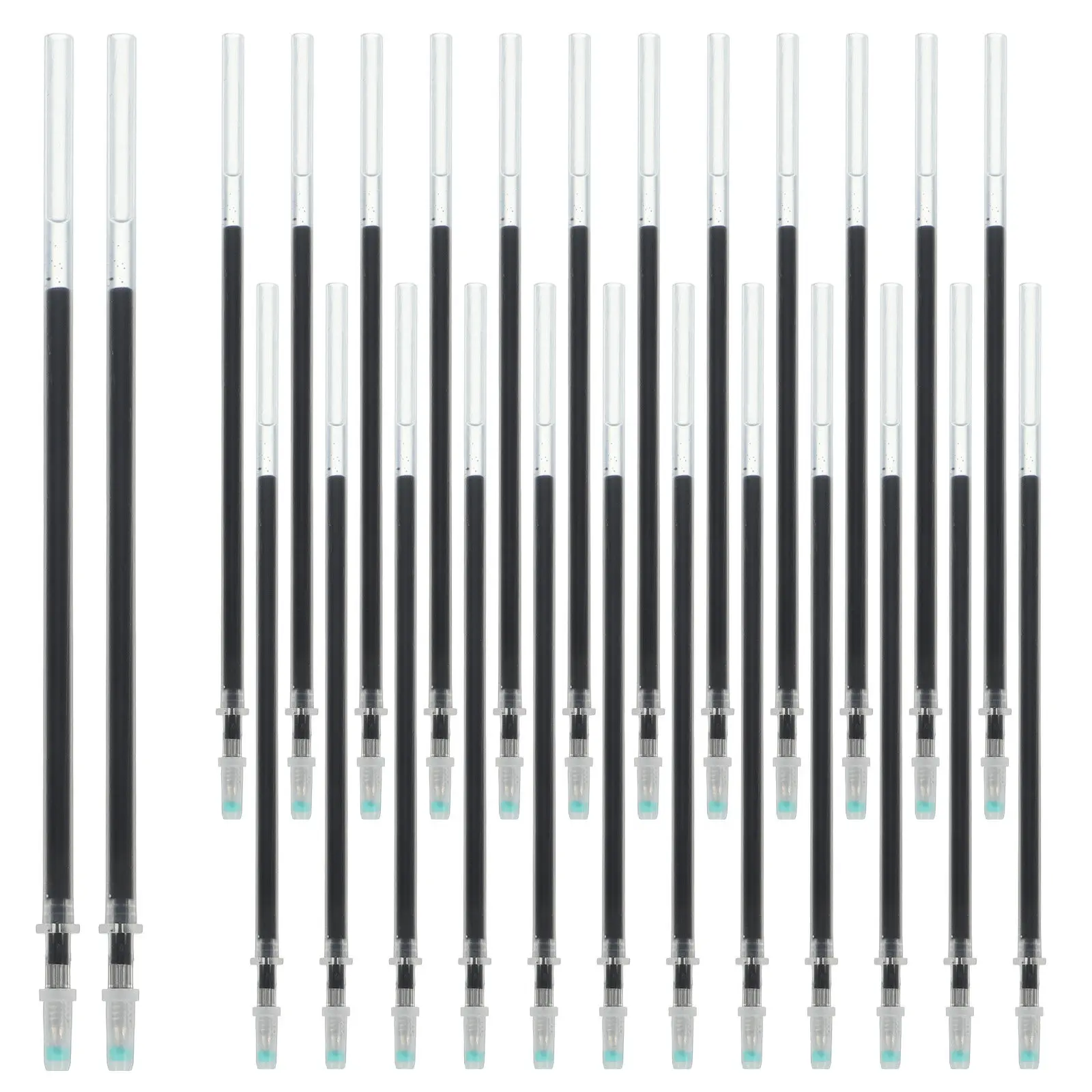 

100Pcs Neutral Gel Pen Refills Smooth Writing Ballpoint Ink Replacement Office Stationery Supplies Gel Pen Refills