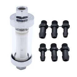 Universal Diesel In-Line Fuel Filter Kit Air Heater Diesel Set Car Air Parking Heater Oil Fuel Filter with 6 Hoses Kit
