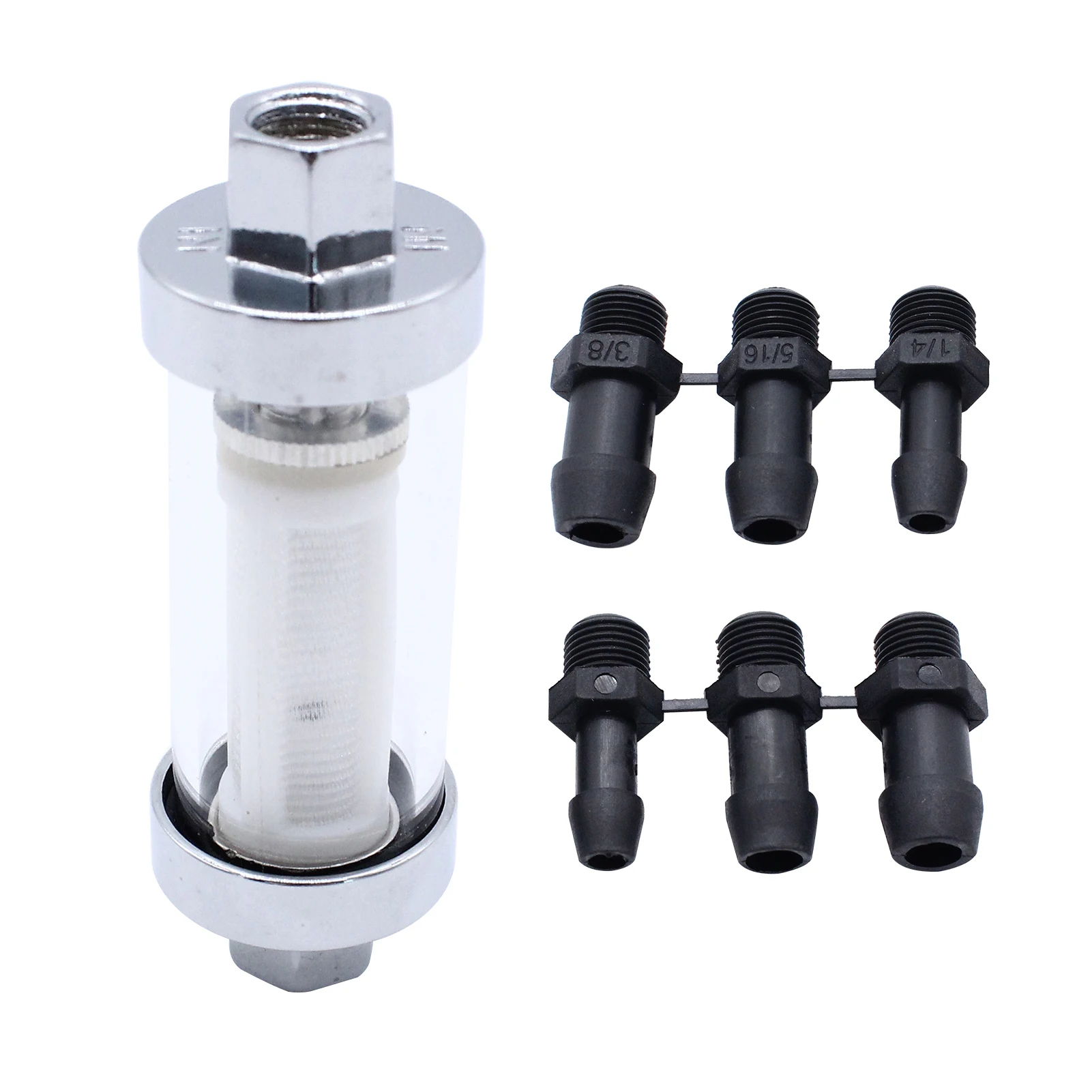 Universal Diesel In-Line Fuel Filter Kit Air Heater Diesel Set Car Air Parking Heater Oil Fuel Filter with 6 Hoses Kit