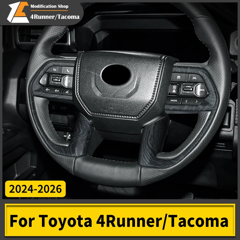 

For 2024 2025 2026 Toyota 4Runner N500 Tacoma Car Steering Wheel Trim Strip Interior Styling Kit Upgrade Protection Accessories