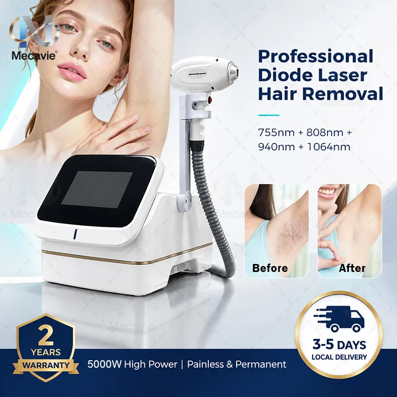 Épilateur Mini Ice Platinum 5000W, Diode 808nm, Machine d'épilation, Rajeunissement de la peau, Options abordables pour les salons de beauté