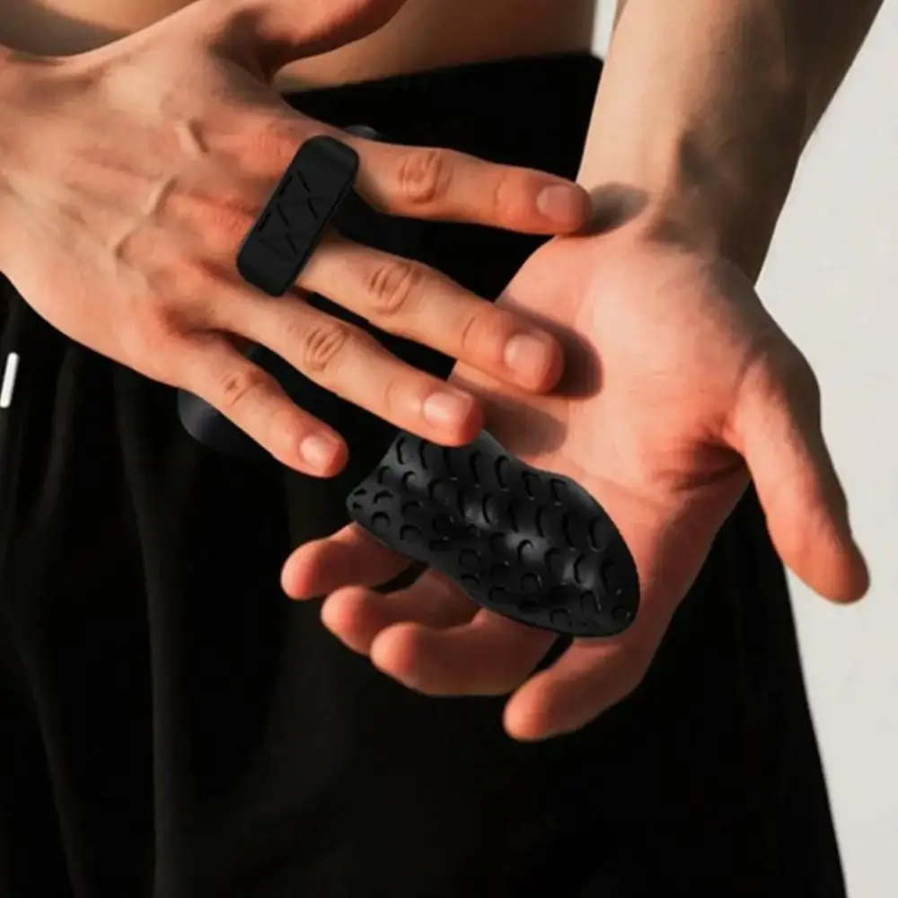 1 Pair Ergonomic Weight Lifting Grips Anti-slip Honeycomb-shaped Workout Gym Gloves Thicken Anti-friction Silicone Palm Grips