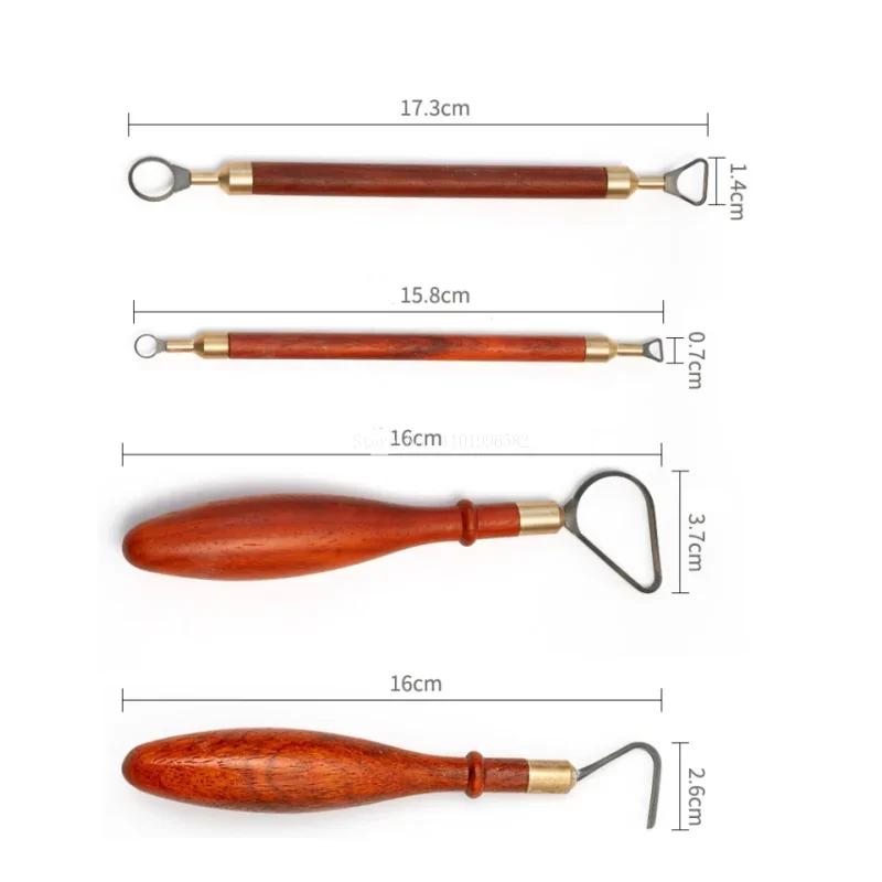 Pottery Tools Tungsten Steel Material Double Head Roundness Engrave Texture Knife DIY Ceramic Handicrafts Making Modeling Tools