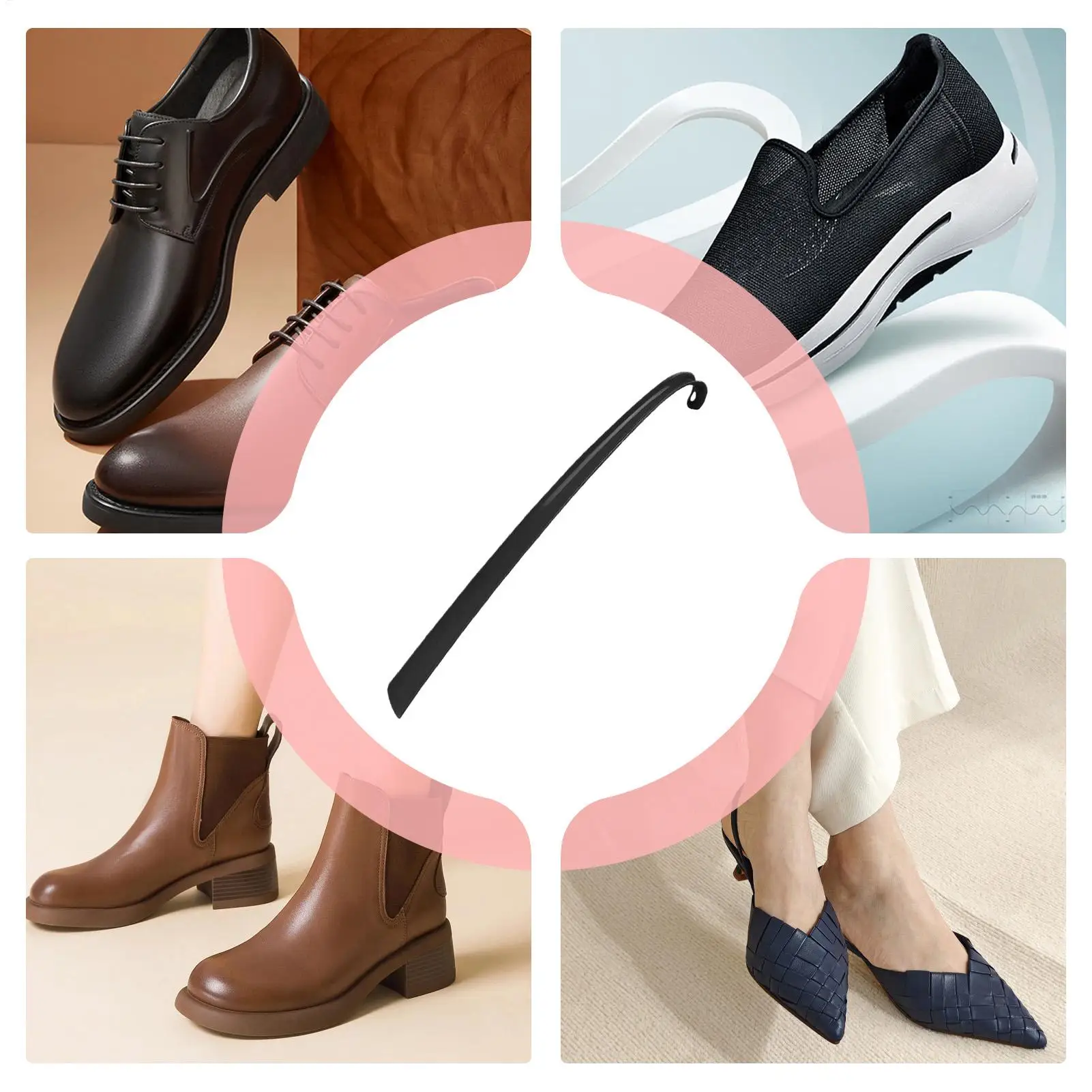 42.5x4x2.2 سنتيمتر سهلة الاستخدام ABS مقبض طويل الأحذية القرن قطعة أثرية سحب ضخ الأحذية المهنية النساء الرجال حذاء القرن الأحذية ملعقة
