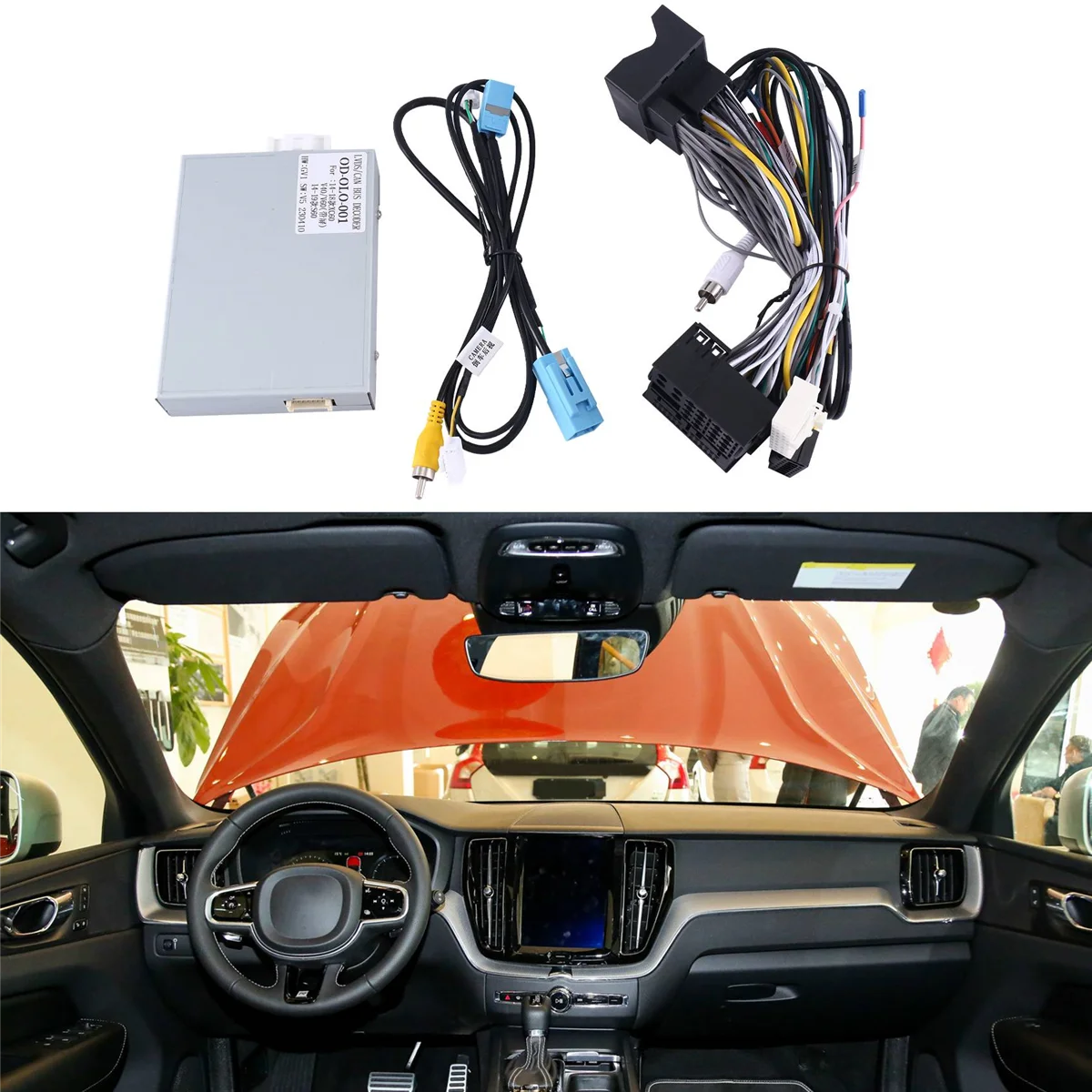 

Car Radio Cable CAN Bus Adapter Wiring Harness Power Connector for Volvo XC60 S80L V60 V40 S60L S60 2014