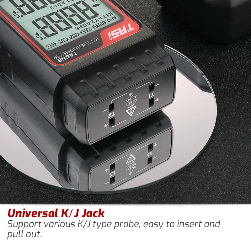 TASI TA611A TA611B Digital Thermocouple Thermometer K/J Type, for Contact Temperature Testing with LCD Display in C/F