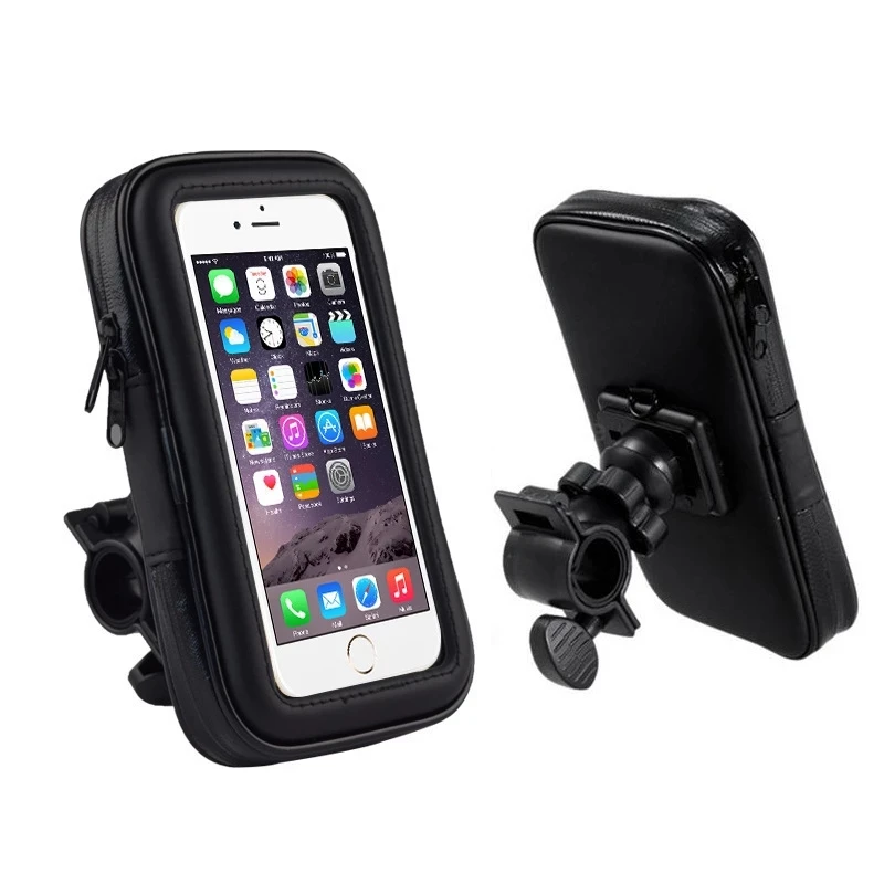 Universal Waterproof Bag Bike Bicycle Phone Holder Racks Motorcycle Handlebar Mount Non-Slip Moblie Cell Phone Clip for Bike