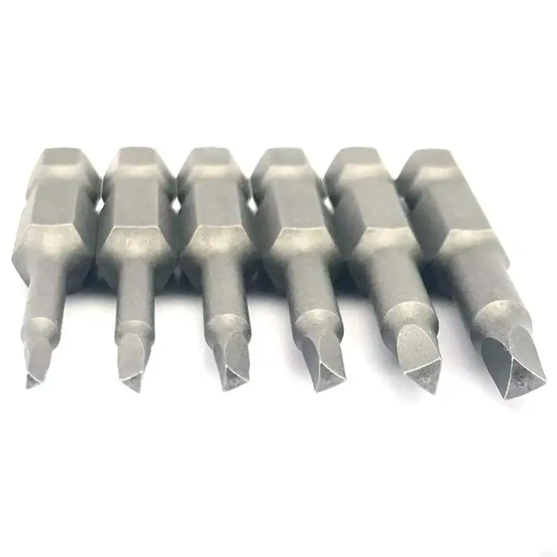 G6KA 50mm Steel Triangular Tip Screw Driver Bit 1/4 Shank for Triangle Screwdr