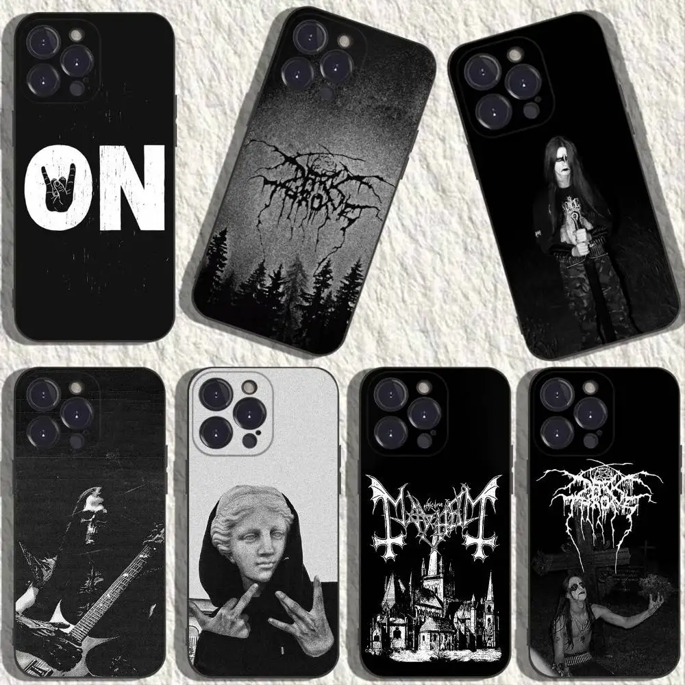 

B-Black M-MetalS Phone Case For iPhone 17,16,15,14,13,12,11,Plus,Pro Max,XS,X,XR,SE,Mini,8,7,Soft Silicone Black Cover