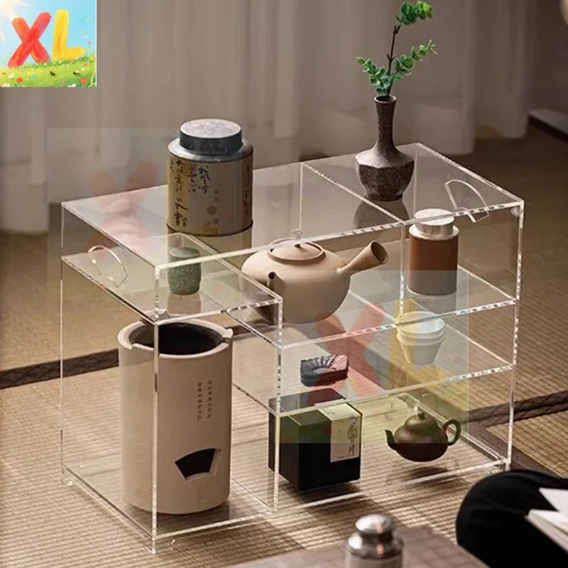 

Transparent acrylic storage rack Chinese teapot storage art Bogu rack tea set display rack