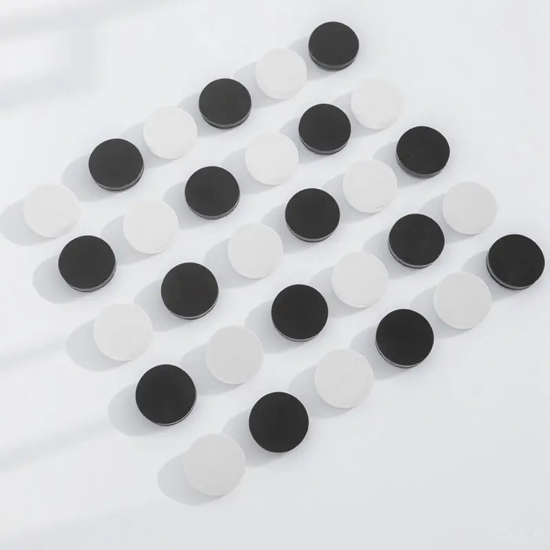 

30Pcs Plastic Checker Pieces Round Board Game Components Sturdy Lightweight Easy to Store Carry Family Fun Games