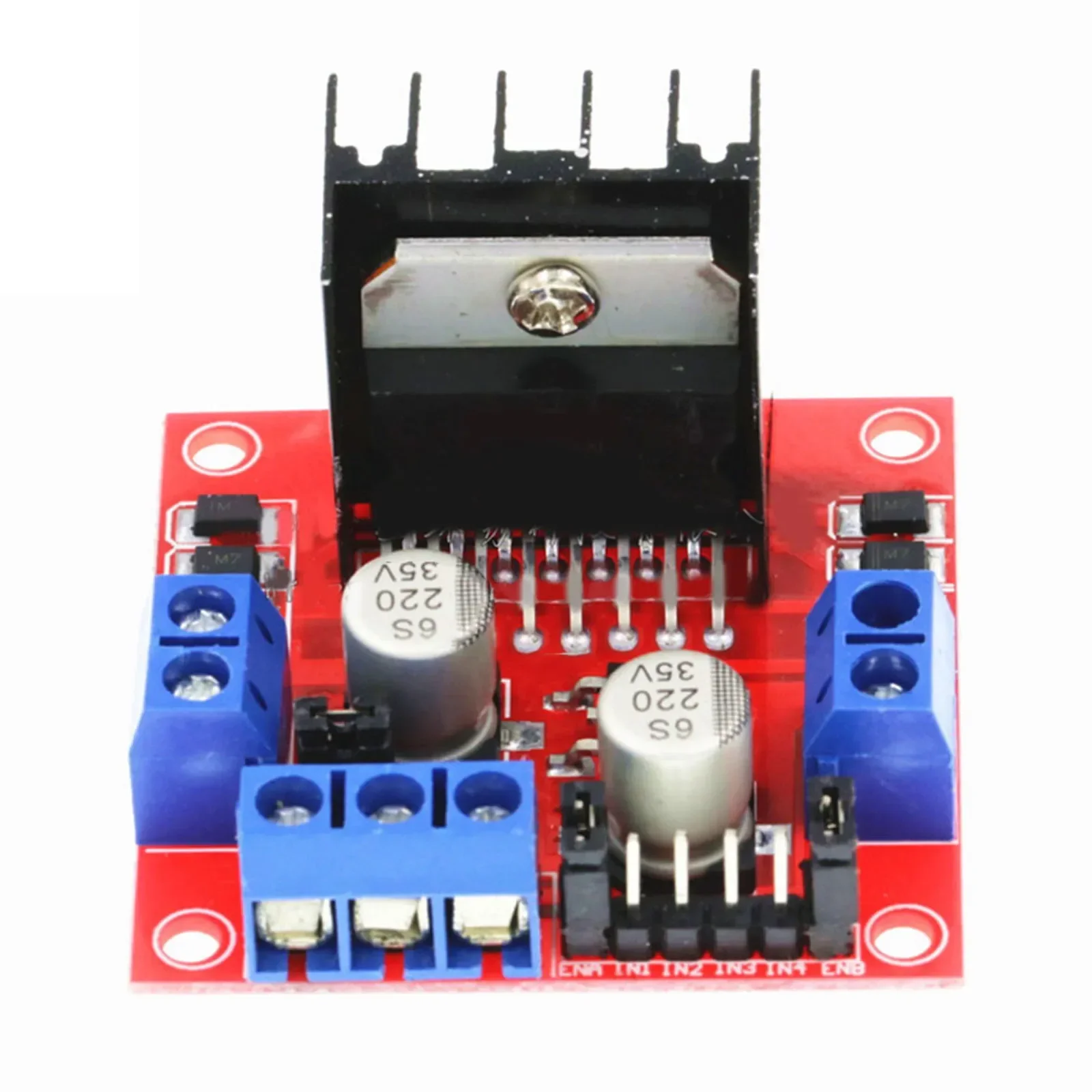 L298N มอเตอร์โมดูล DC Stepper Motor Controller สําหรับหุ่นยนต์รถ 5V H สะพานไดรฟ์ 25W สําหรับแหล่งจ่ายไฟ