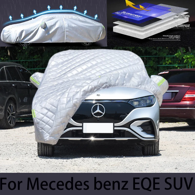 

For Mercedes Benz EQE SUV Hail prevention cover auto rain protection, scratch protection, paint peeling protection, car clothing