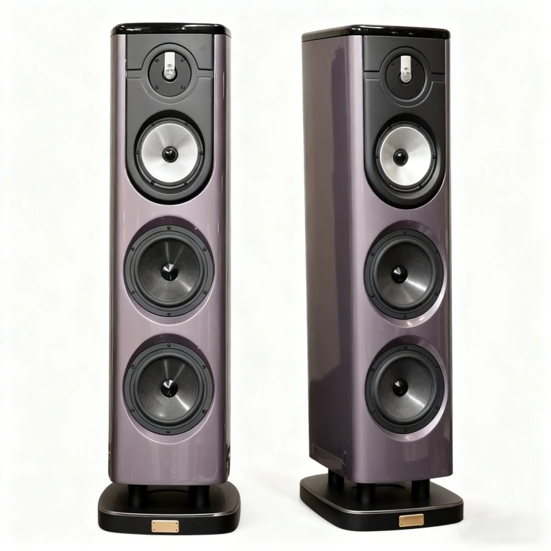 SBH-013 K8 Altavoces de Suelo de 4 Vías de Alta Fidelidad, Sistema de Audio Pasivo para el Hogar de Grado Audiófilo, Altavoces de Torre de Alta Fidelidad