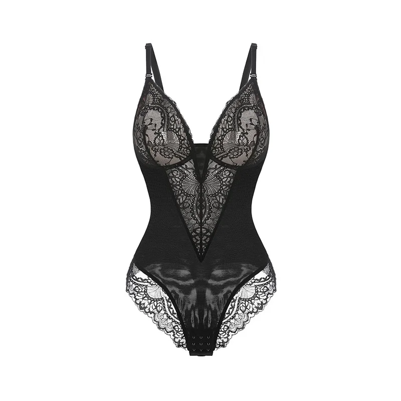 

Women's Shapewear Bodysuit Tummy Control Butt Lift Full Body Shaper Seamless Slimming Underwear Comfortable Adjustable Straps
