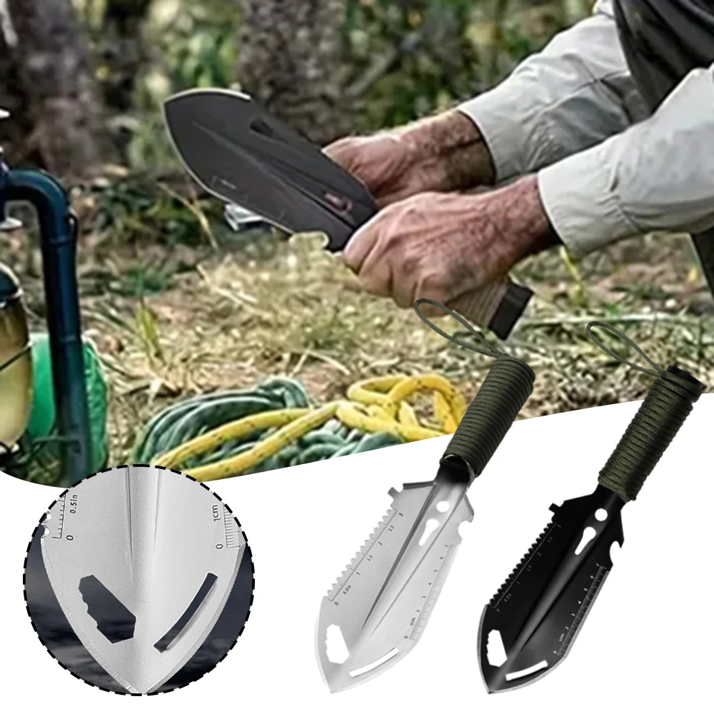 Outdoor Camping Shovel With Handle Rustproof Portable Digging Shovel For Outdoor Activities