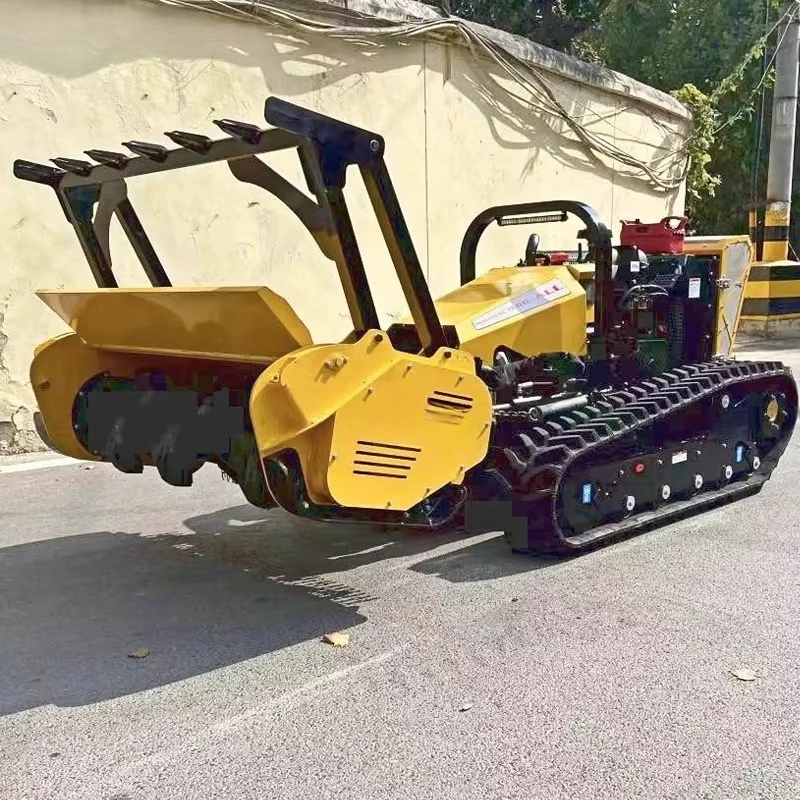 Heavy Duty Remote Control Crawler Forestry Mulcher Tracked Automatic Grass Cutting Equipment Diesel Commercial Forestry
