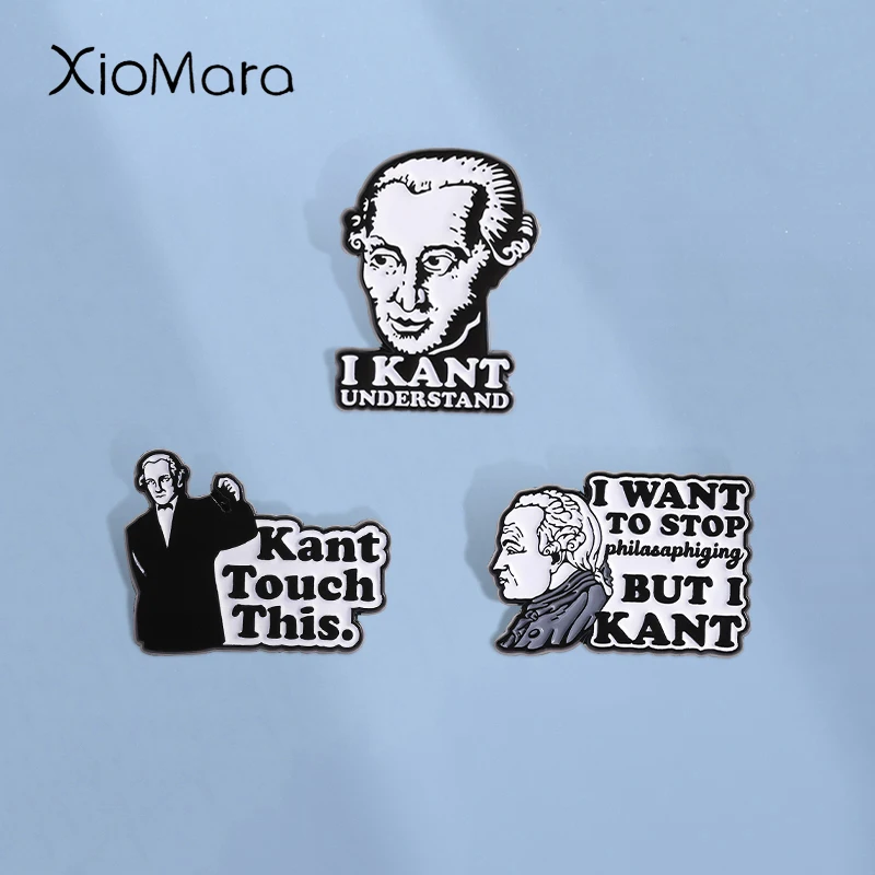 Kant Touch This Enamel Pins I KANT UNDERSTAND Metal Brooches Fashion Lapel Badge Backpack Clothes Jewelry Gift for Friends