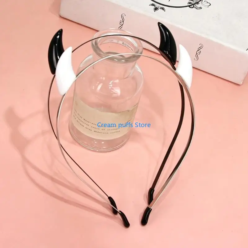 50LE Devil Hairband Cartoon Animal Horn COSPLAY Supply Halloween Props Lovely Role Play for Fan Event