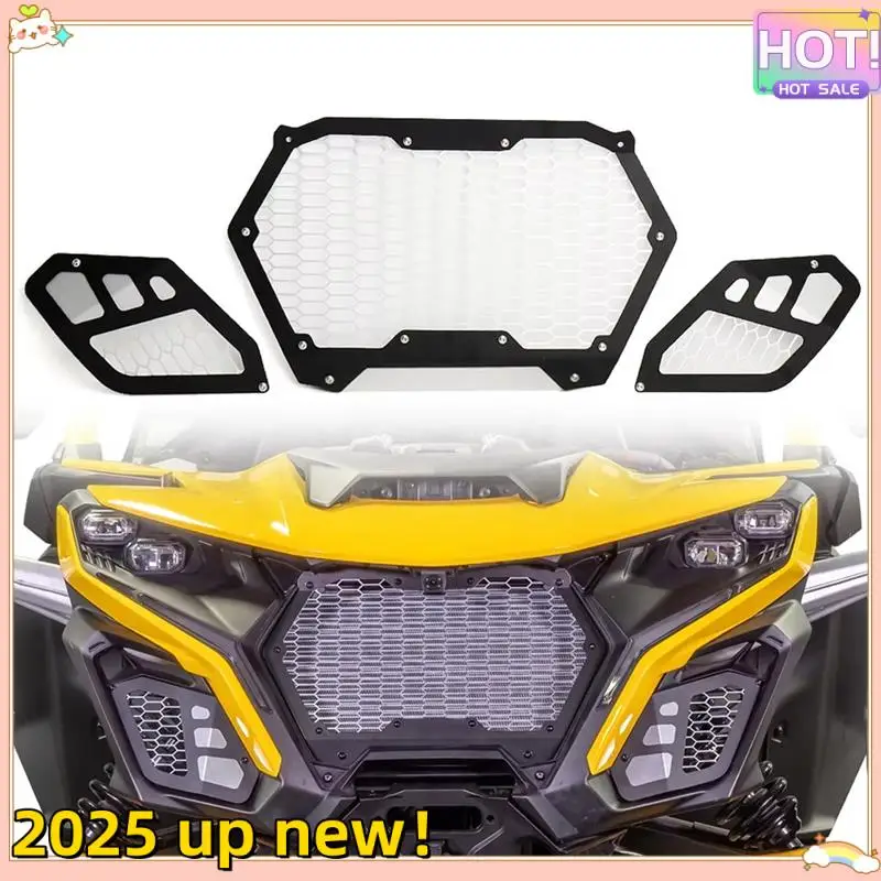 

Superior-UTV Accessories Bracket Kit Grille Driving Front Mesh Grill For Can-Am Maverick R MAVERICK R 2024 2025
