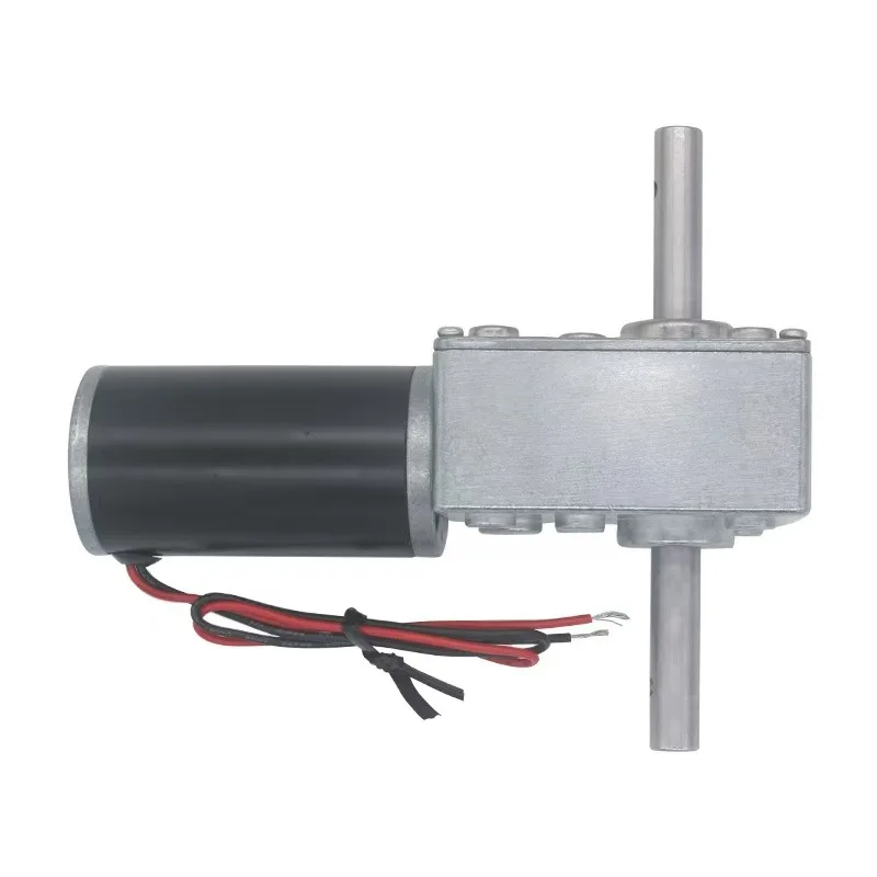 Double Shaft 33MM Length 5840-31zy DC 12V 24V Worm Gear Motor Self Lock 12-470RPM Reducer Gearbox Customized Motor