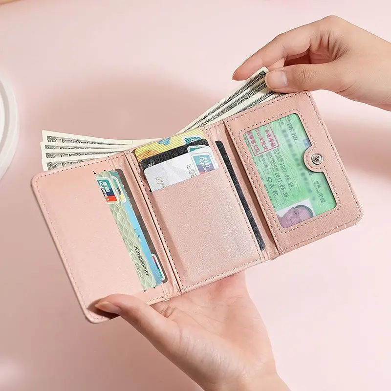 Cartoon Three-Fold Multi-Layer Ballet Rabbit Bear Change Purse Niche Cute Compact Portable Card Holder for Young Girls