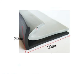 Custom Rubber Angle Corner Protecor Edge Encloser Shield Collision Avoidance Gasket L Strip 50x20mm Black Gray