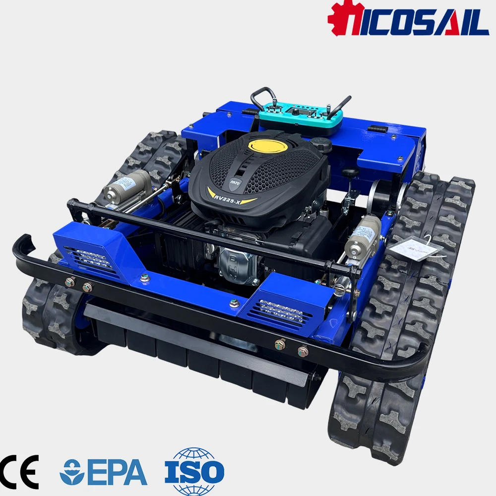 

500mm Cutting Width Remote Control Lawn Mower CE Certified Wireless Easy Operation for Garden Slope