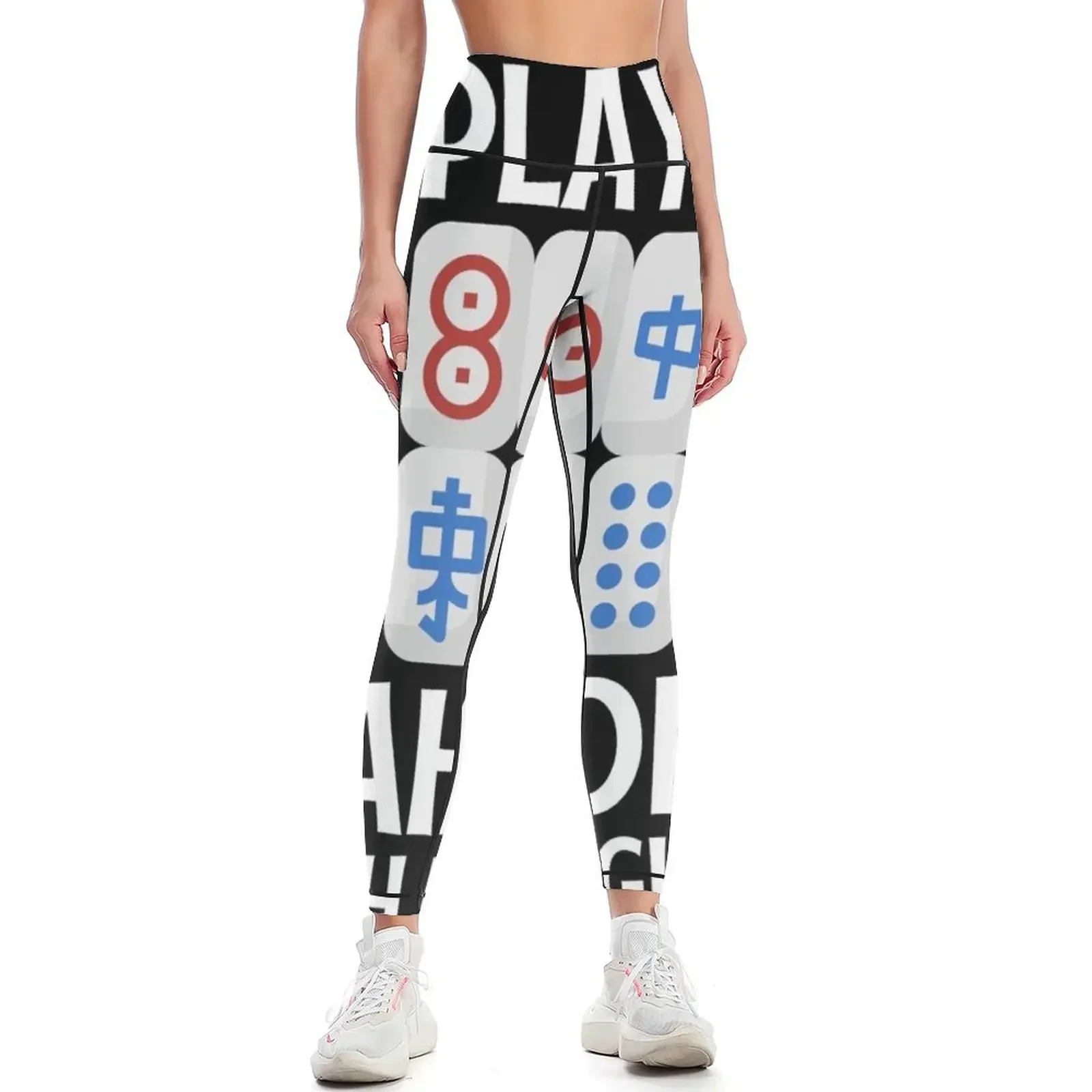 

Happiness is Playing Mahjong With The Girls Leggings gym's clothing Legging sexy woman legging gym for fitness Womens Leggings