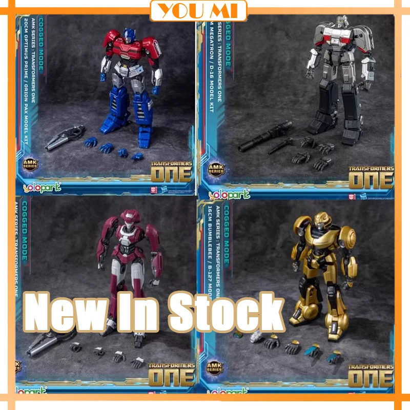 Yolopark AMK Series One Toys Cogged Mode Optimus Prime Megatron Elita Bumblebee Highly Articulated No Converting Model Kit Gifts